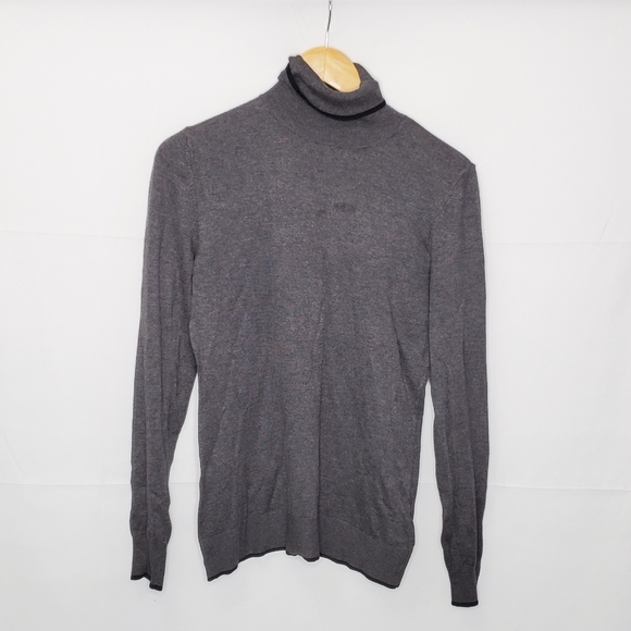 EUC Gerard Darel Designer Cozy & Soft Gray Turtleneck Sweater Size 2 Medium - Picture 3 of 10